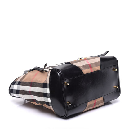 Burberry House Check Small Canterbury Tote Black 4 of 10