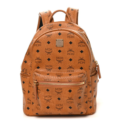 MCM Visetos Small Stark Backpack Cognac 1 of 9