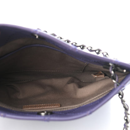 Chanel Calfskin Wild Stitch Small Shopping Tote Purple 7 of 9
