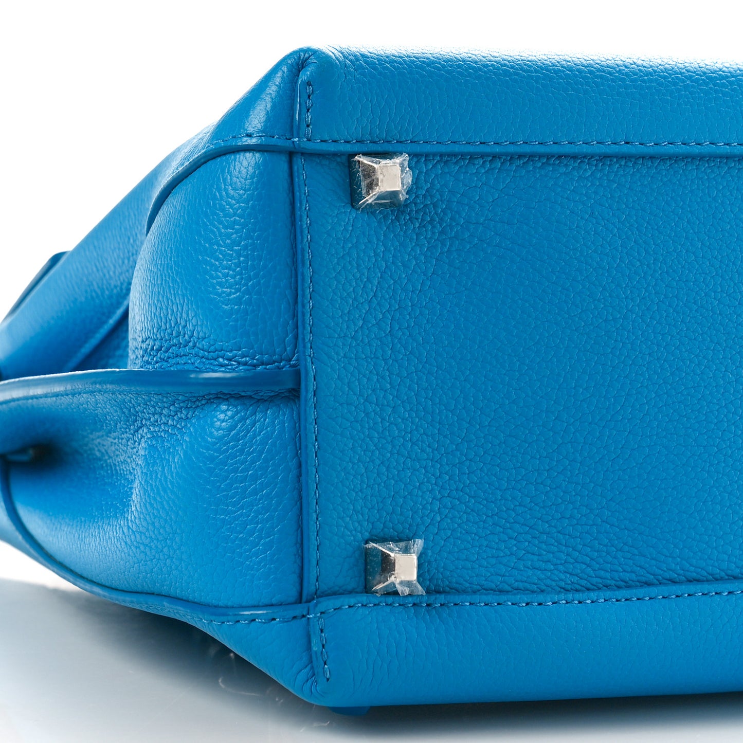 Grained Calfskin Large Milla Convertible Backpack Tile Blue