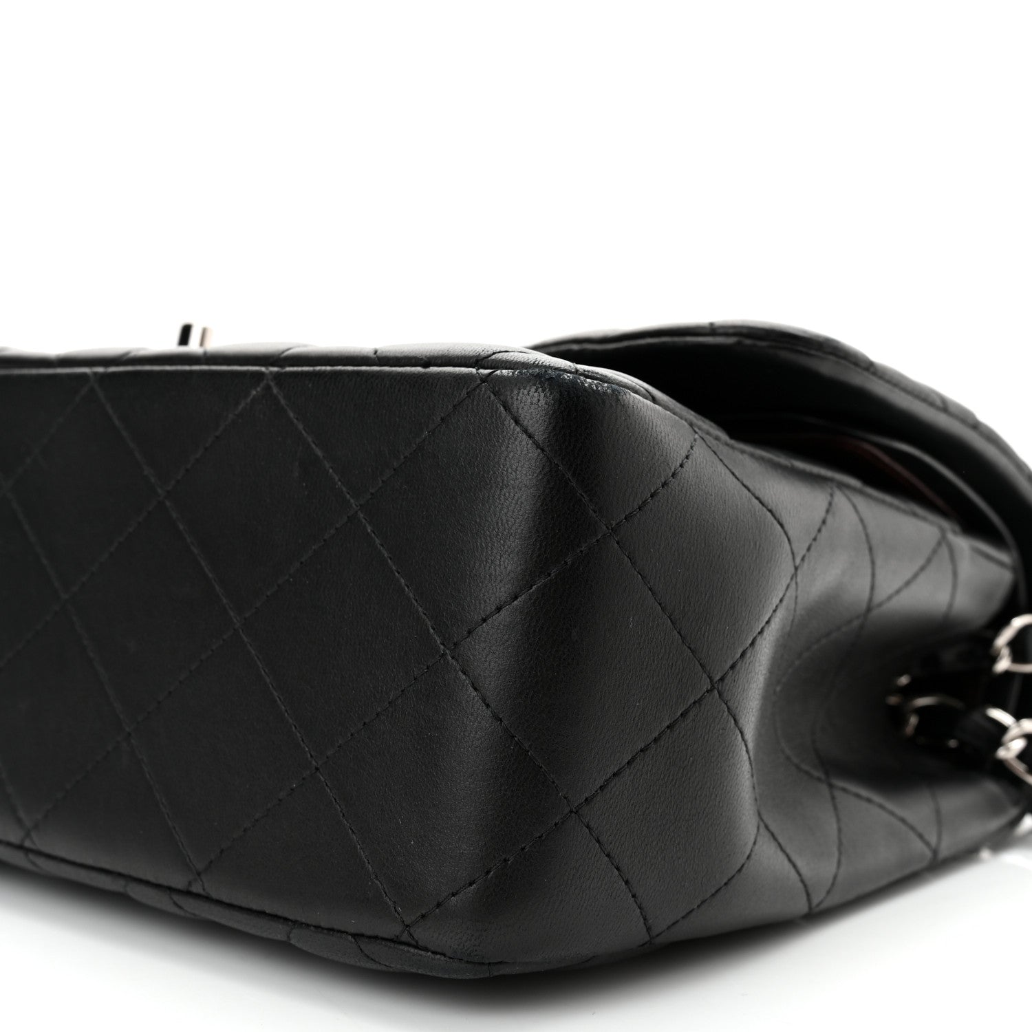 Chanel Lambskin Quilted Jumbo Double Flap Black 10 of 10