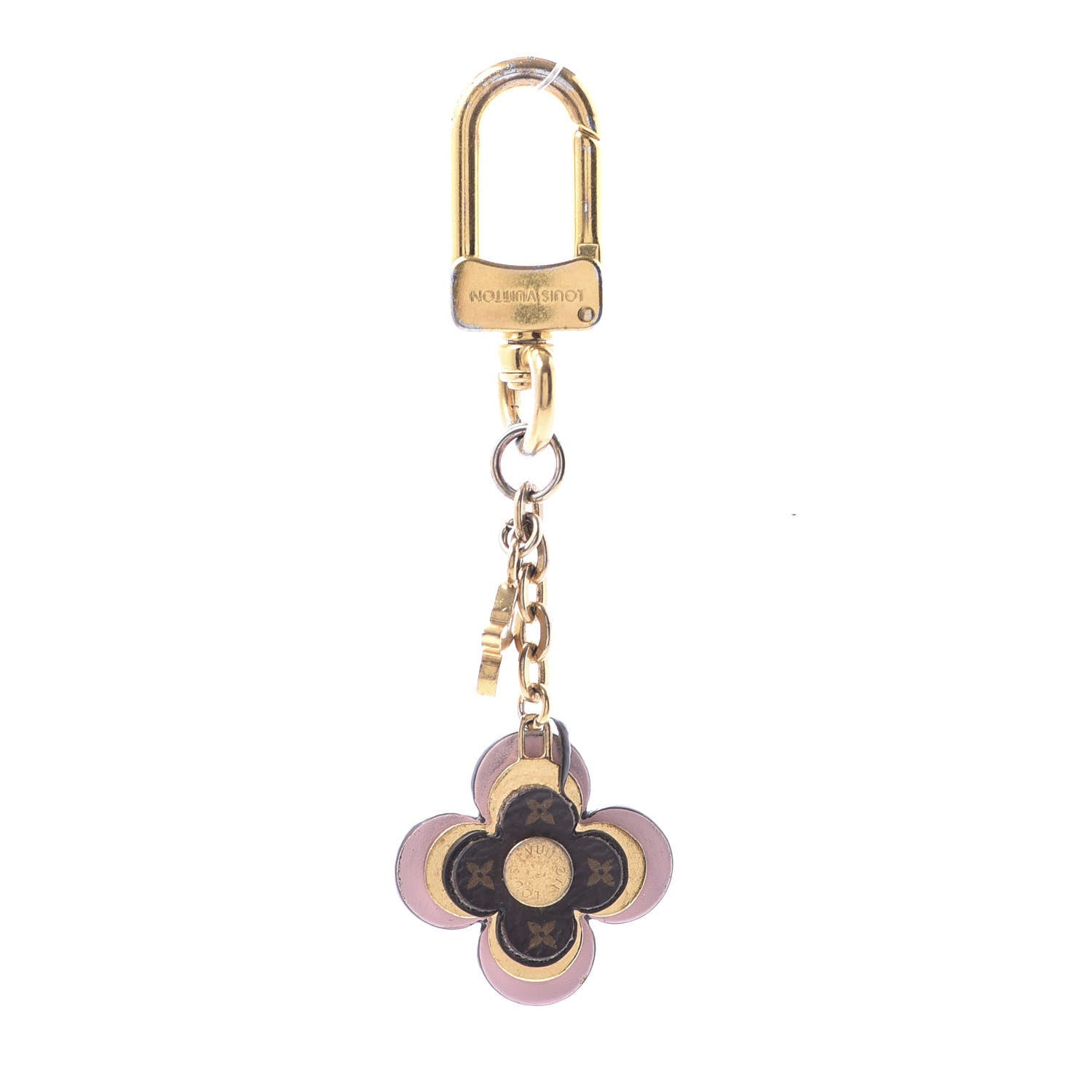 Louis Vuitton Monogram Blooming Flowers BB Bag Charm Key Holder Pink 2 of 6