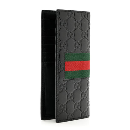 Gucci Guccissima Signature Web New Web Long Wallet Black 3 of 6