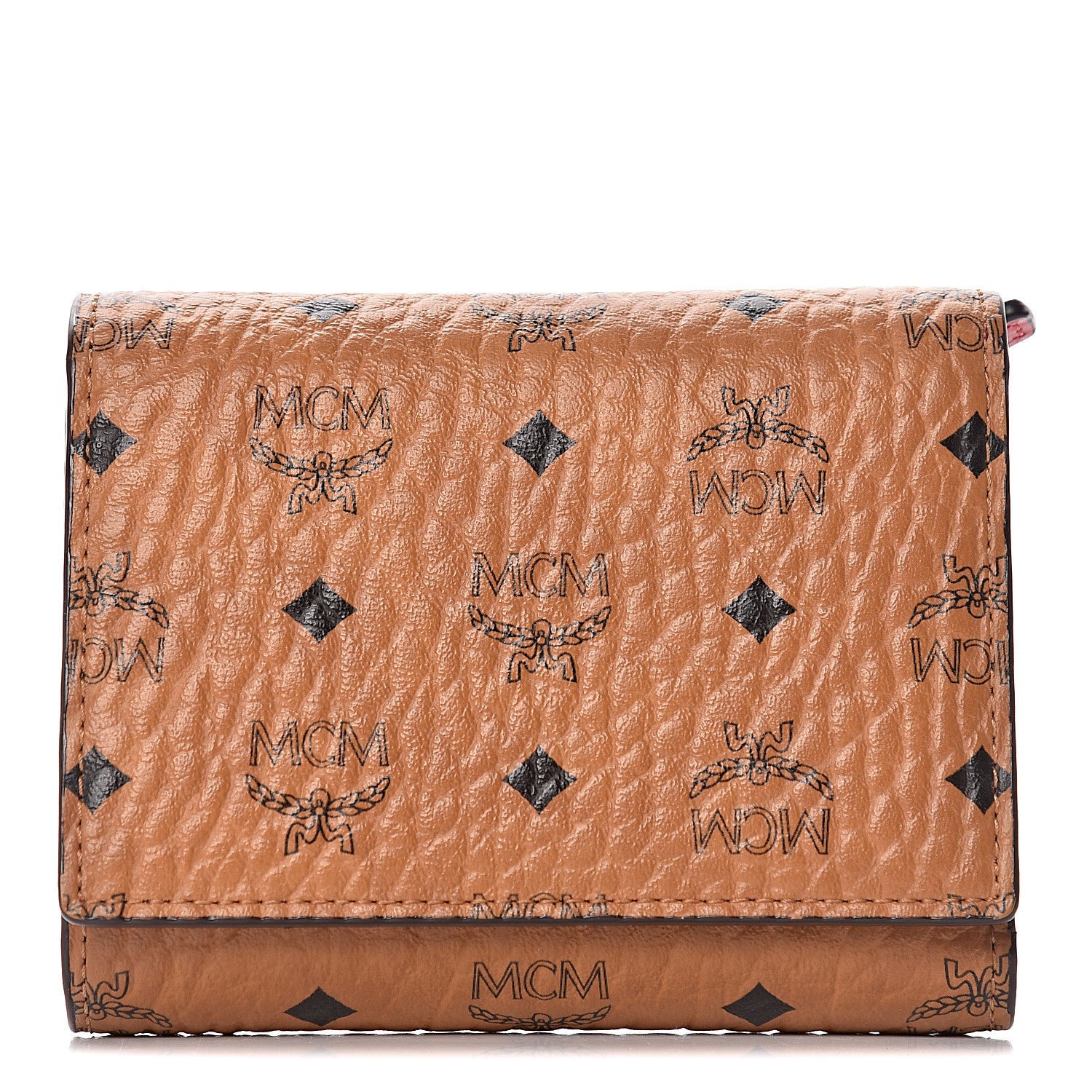 MCM Visetos Trifold Wallet Cognac 1 of 9