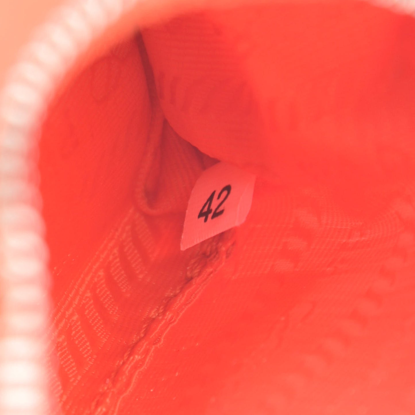 Tessuto Nylon Saffiano Mini Re-Edition 2000 Shoulder Bag Arancio