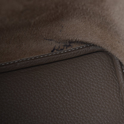 Hermes Taurillon Clemence Picotin Lock 18 PM Etoupe 11 of 12