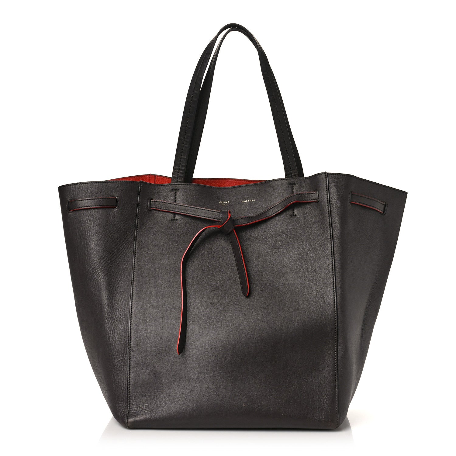 Celine Smooth Calfskin Medium Belt Cabas Phantom Dark Brown 1 of 10