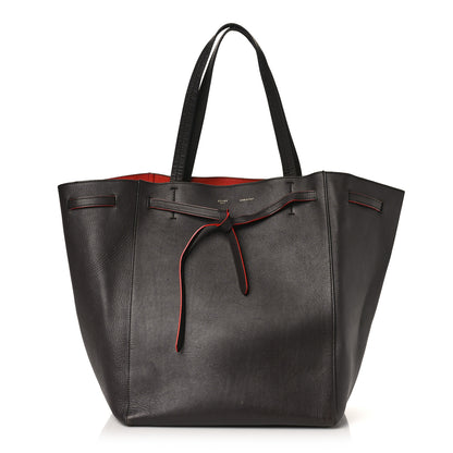 Celine Smooth Calfskin Medium Belt Cabas Phantom Dark Brown 1 of 10