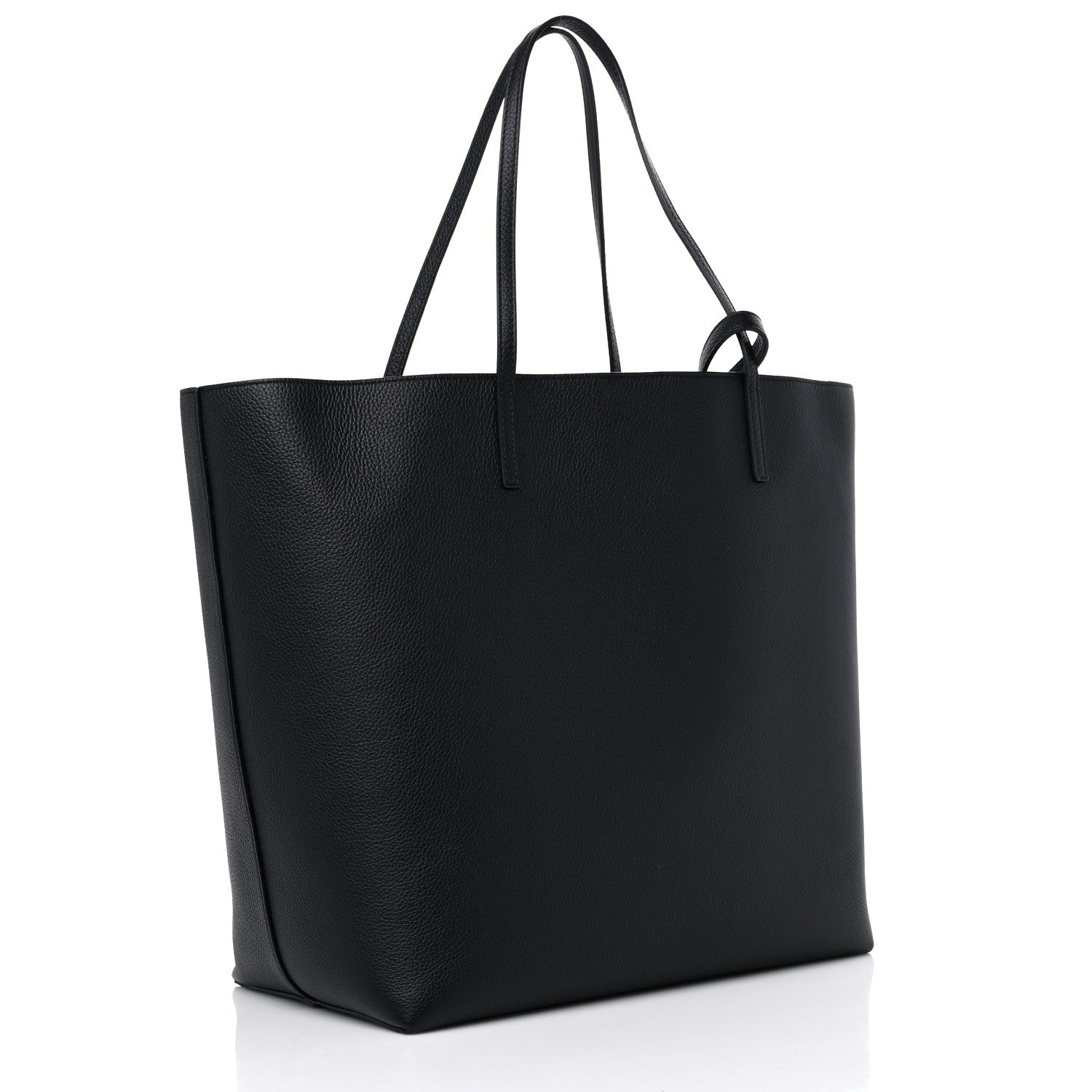 Alexander McQueen Grained Calfskin Skull Open Shopper Tote Black 4 of 9
