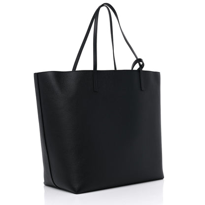 Alexander McQueen Grained Calfskin Skull Open Shopper Tote Black 4 of 9