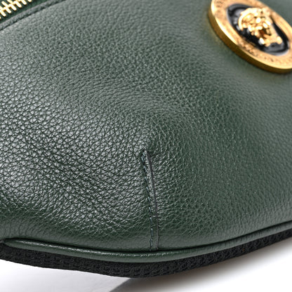 Versace Grained Calfskin Vanitas Medea Belt Bag Green 8 of 9