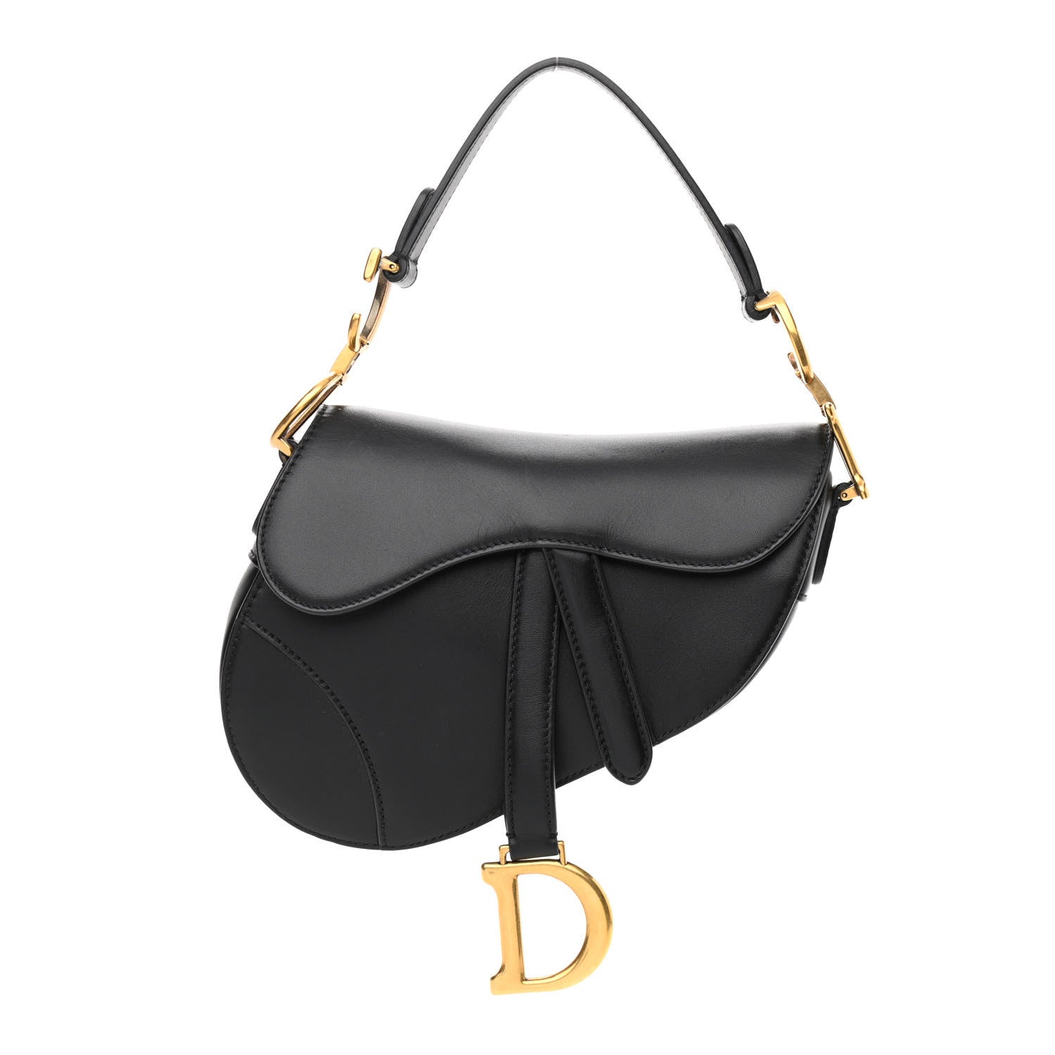 Christian Dior Calfskin Mini Saddle Bag Black 1 of 12