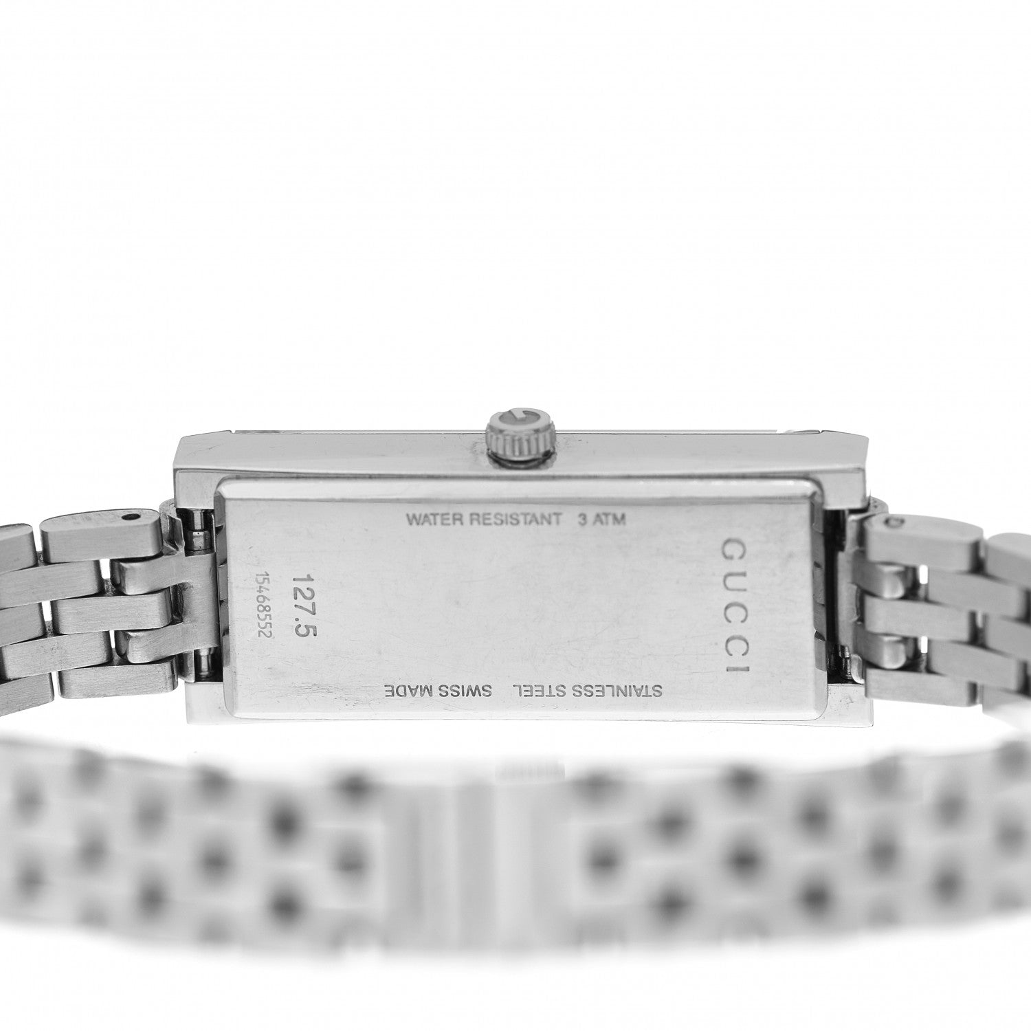 Gucci Stainless Steel Diamond 14mm G-Frame Quartz Watch Black 4 of 5
