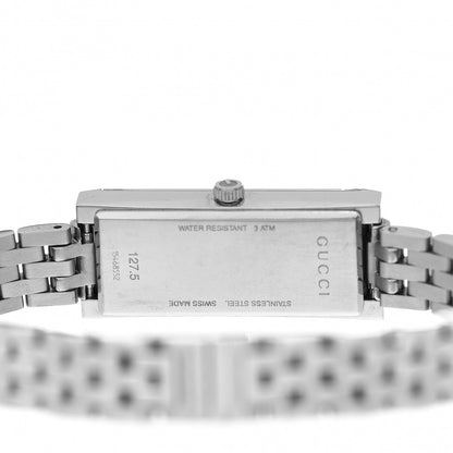 Gucci Stainless Steel Diamond 14mm G-Frame Quartz Watch Black 4 of 5