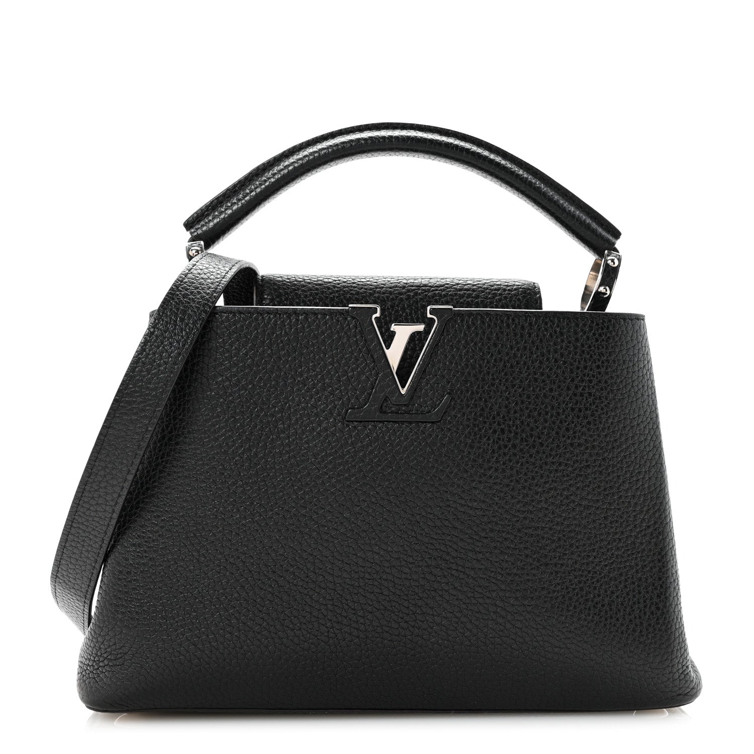 Louis Vuitton Taurillon Capucines BB Black 1 of 8