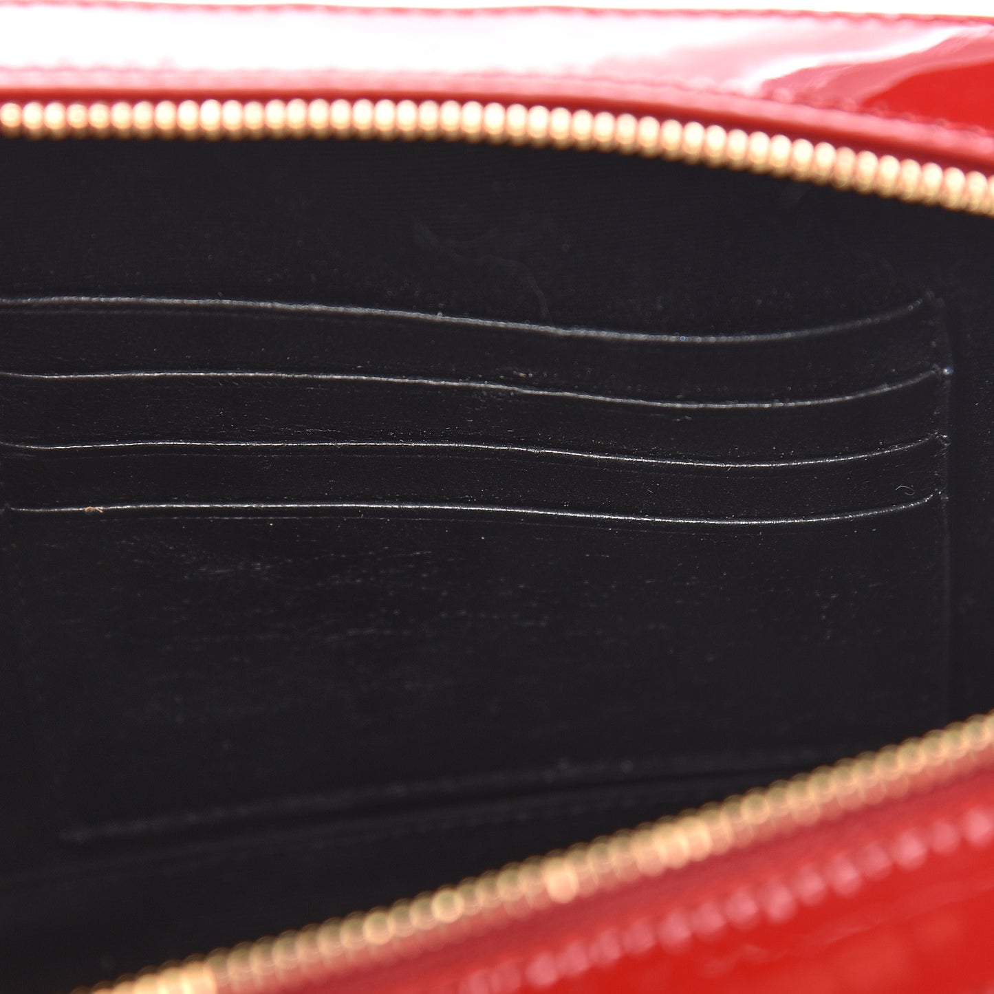 Patent Matelasse Vicky Monogram Belt Bag Red