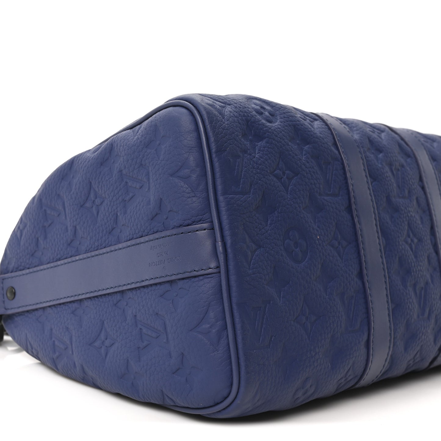 Monogram Taurillon Keepall Bandouliere 35 Blue