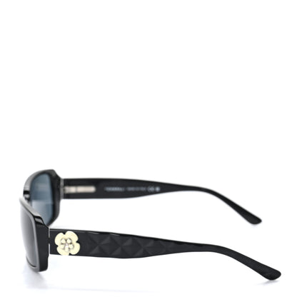 Chanel Camellia CC Sunglasses 5111 Black 3 of 7