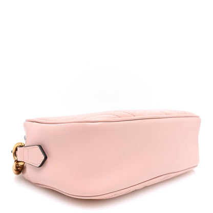 Gucci Calfskin Matelasse Small GG Marmont Chain Shoulder Bag Perfect Pink 4 of 10