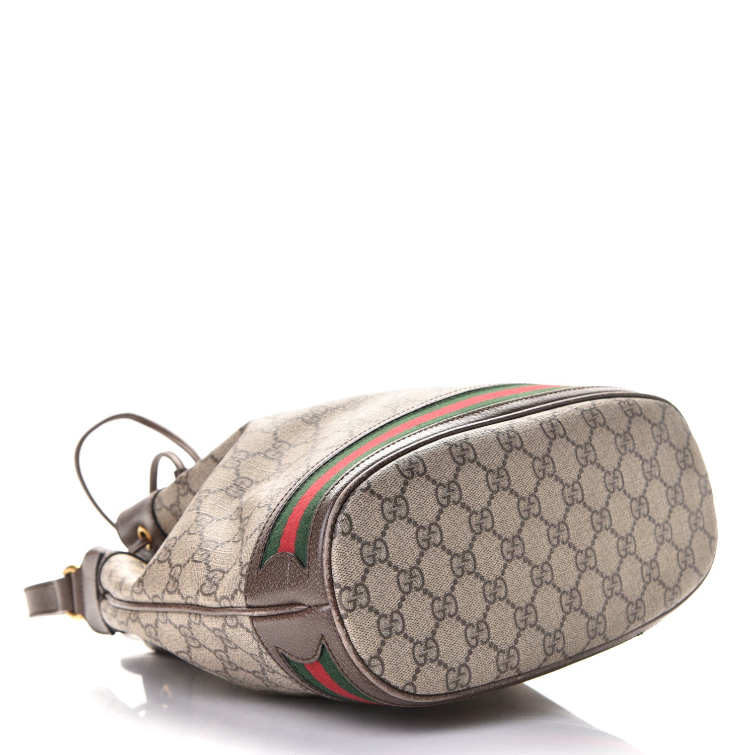 Gucci GG Supreme Monogram Web Ophidia Bucket Bag Brown 3 of 7