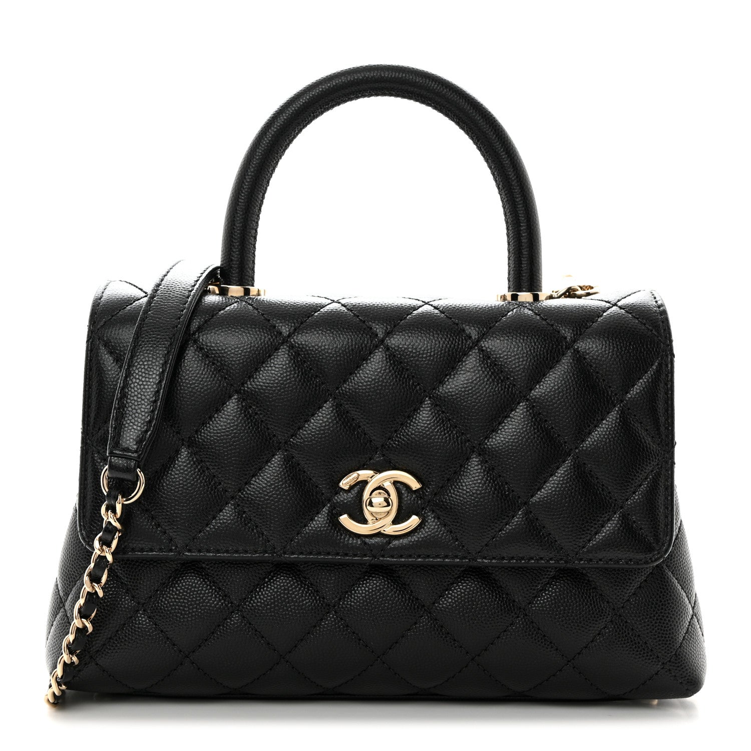 Chanel Caviar Quilted Mini Coco Handle Flap Black 1 of 10