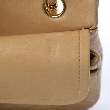 Chanel Lambskin Quilted Small Double Flap Beige 17 of 20