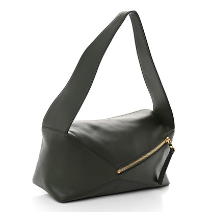 Loewe Calfskin Puzzle Hobo Army Green 3 of 9
