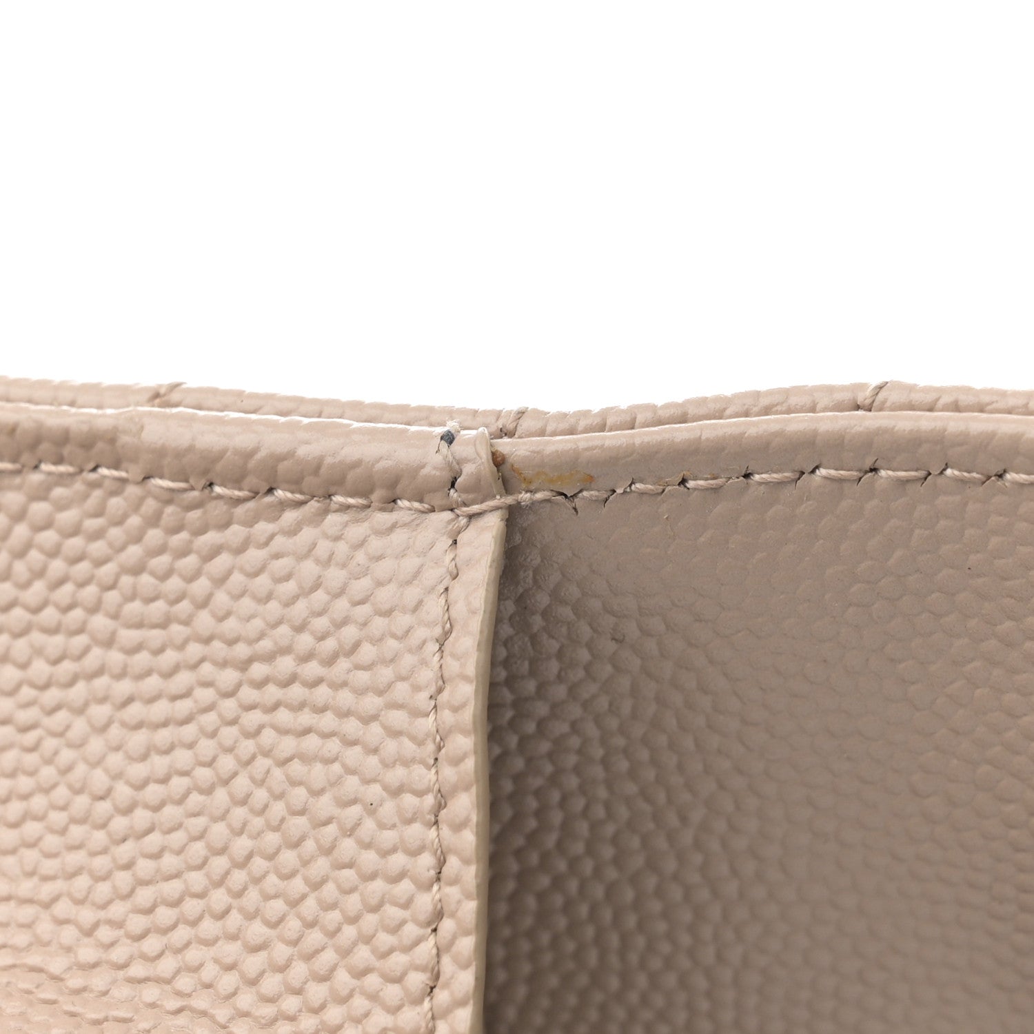 Saint Laurent Grain De Poudre Matelasse Chevron Monogram Chain Wallet Nude Powder 12 of 12