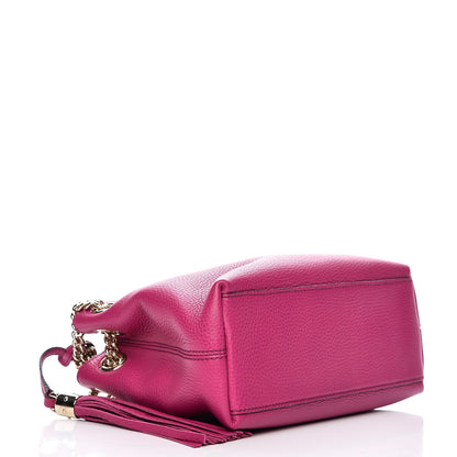Gucci Cellarius Calfskin Small Soho Chain Shoulder Bag Bright Bouganville 4 of 7