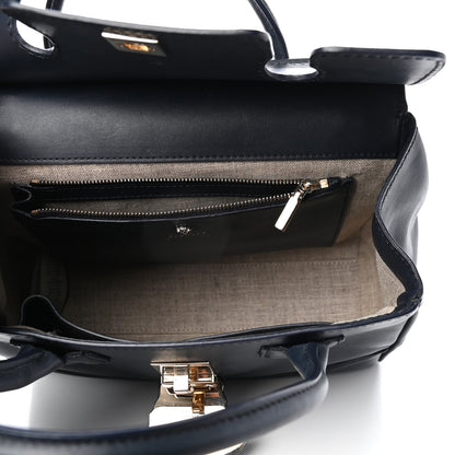Versace Vitello Medium Palazzo Empire Bag Deep Blue 5 of 8