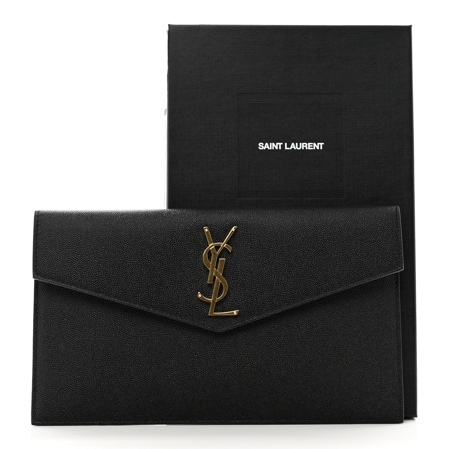 Saint Laurent Grain De Poudre Uptown Pouch Black 8 of 8