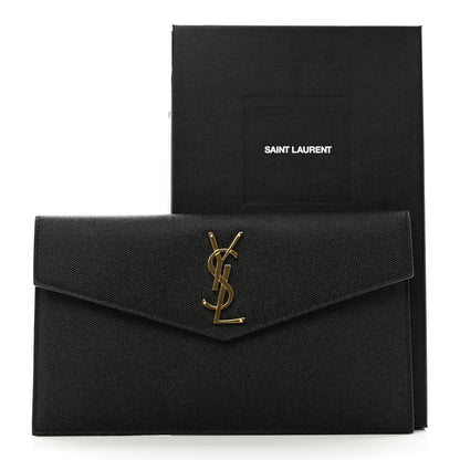 Saint Laurent Grain De Poudre Uptown Pouch Black 8 of 8