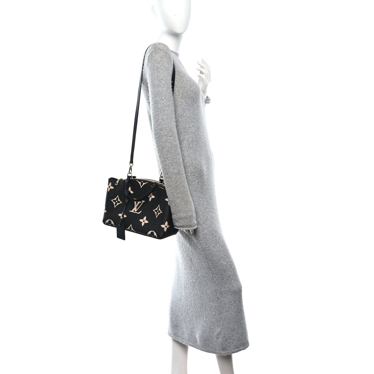 Louis Vuitton Empreinte Monogram Giant Petit Palais Black Beige 2 of 10