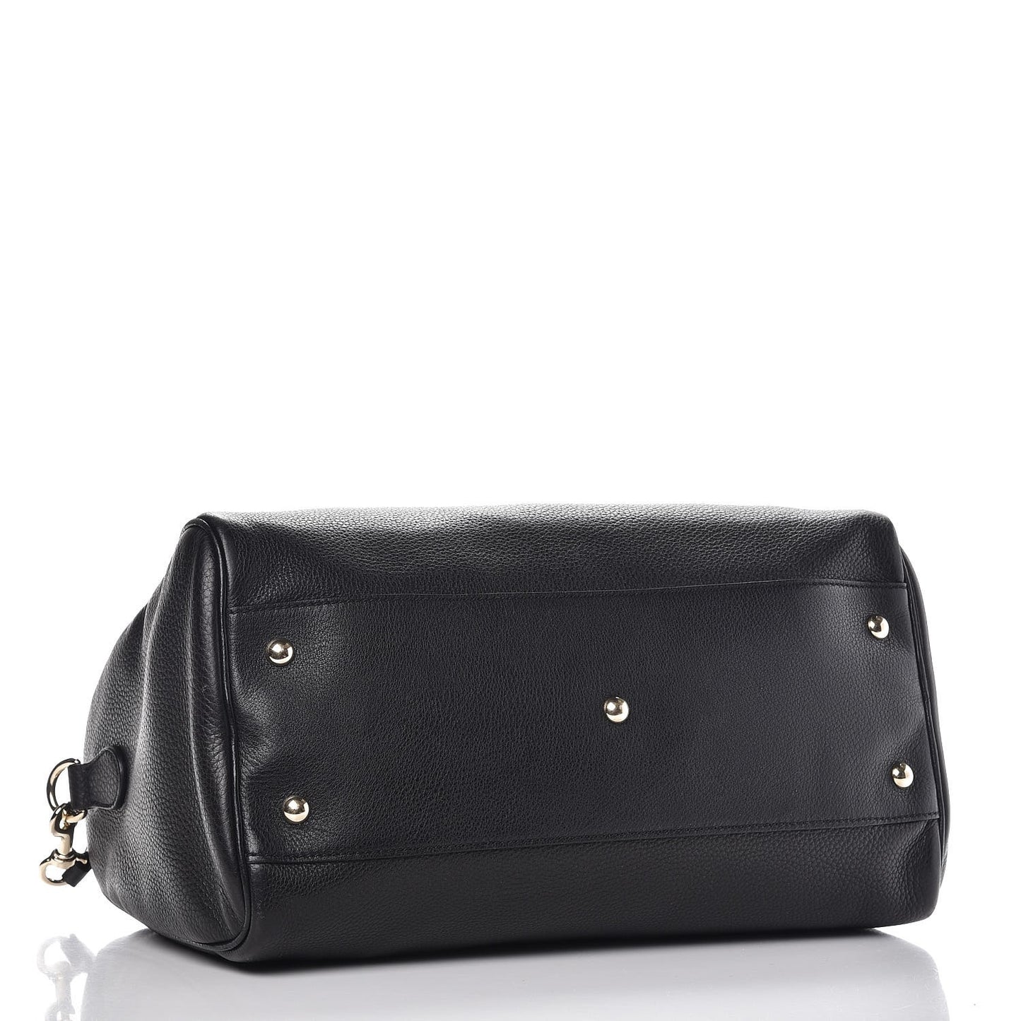 Calfskin Bamboo Medium Shopper Boston Black