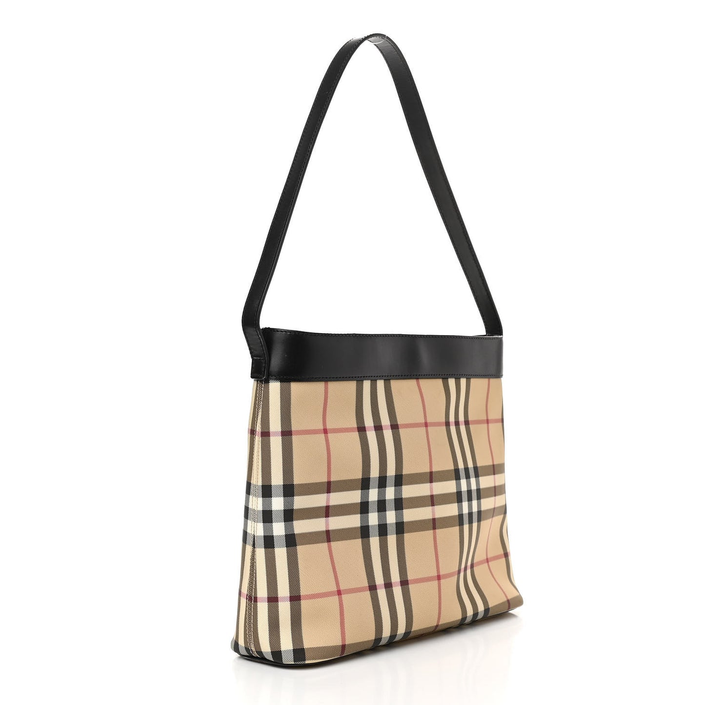 House Check Shoulder Bag Black