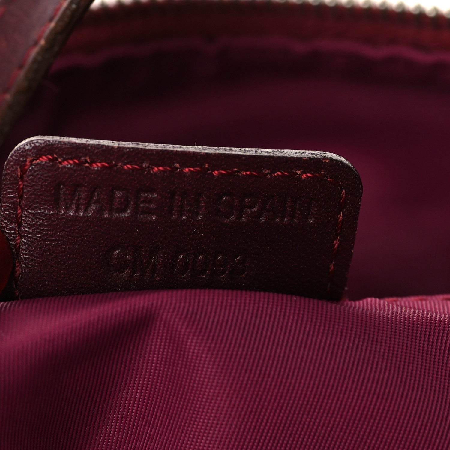 Christian Dior Monogram Shoulder Bag Pochette Burgundy 13 of 29