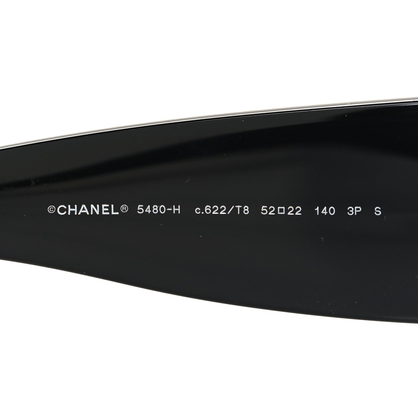 Acetate Rectangle Sunglasses 5480-H Black