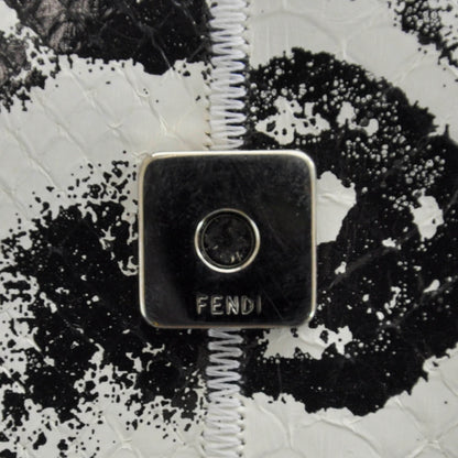 Fendi Snakeskin Baguette Black White 8 of 8