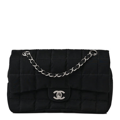 Chanel Nylon Square Quilted Flap Black 1 of 10