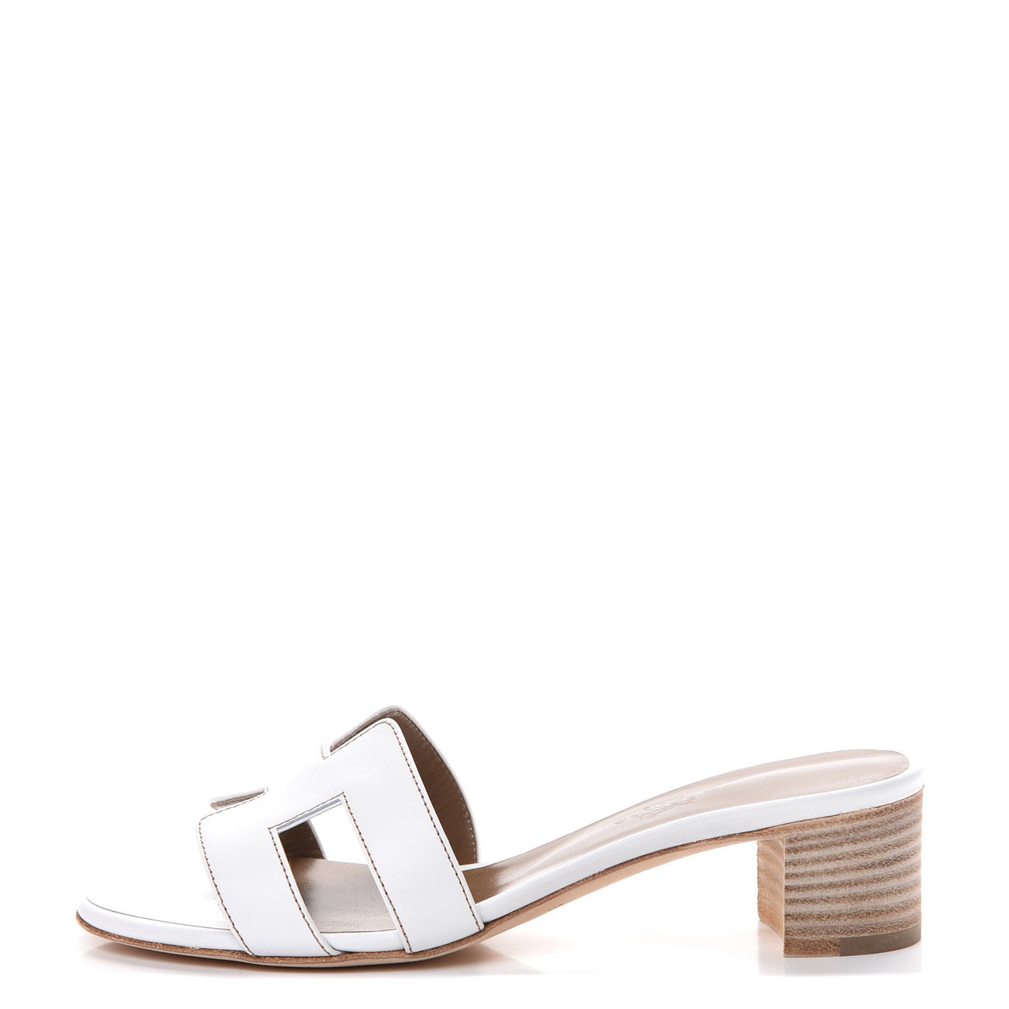 Calfskin Oasis Sandals 36 White