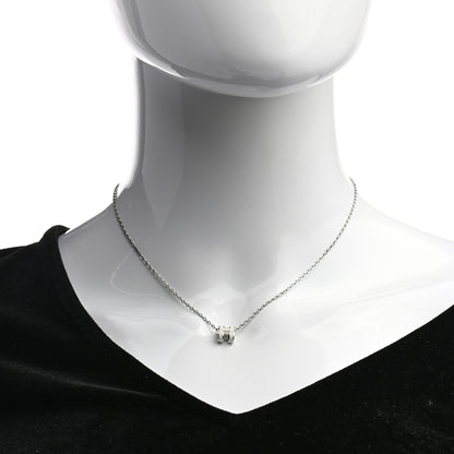 Hermes Lacquered Palladium Mini Pop H Pendant Necklace White 2 of 5