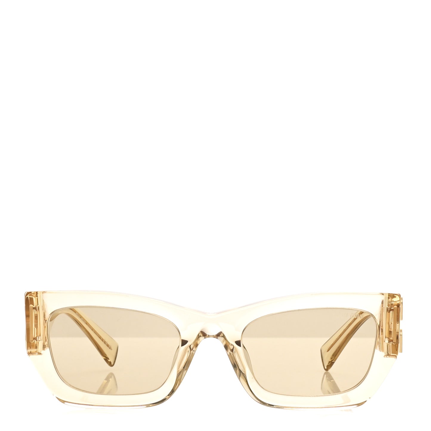 Transparent Acetate Rectangle Sunglasses SMU 09W Clear