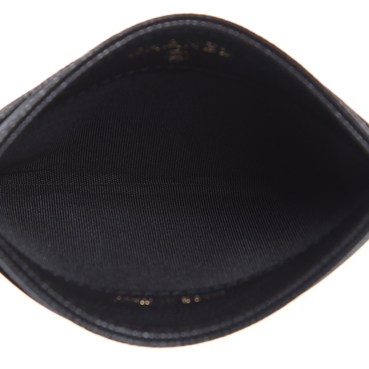 Chanel Caviar Camellia Embossed Card Holder Black 5 of 9