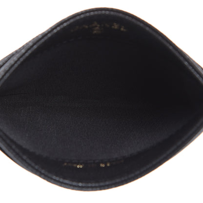Chanel Caviar Camellia Embossed Card Holder Black 5 of 9