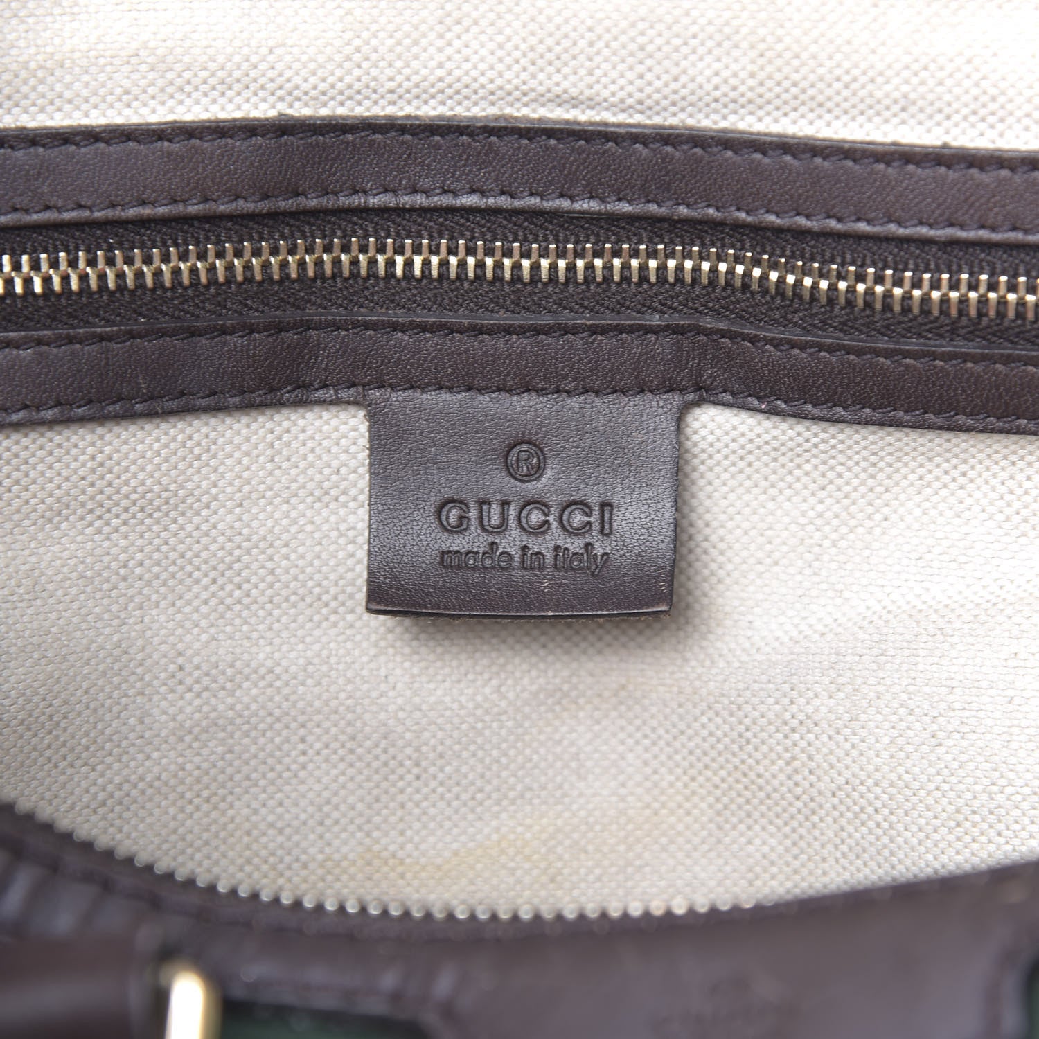 Gucci Monogram Vintage Web Medium Boston Dark Brown 6 of 14