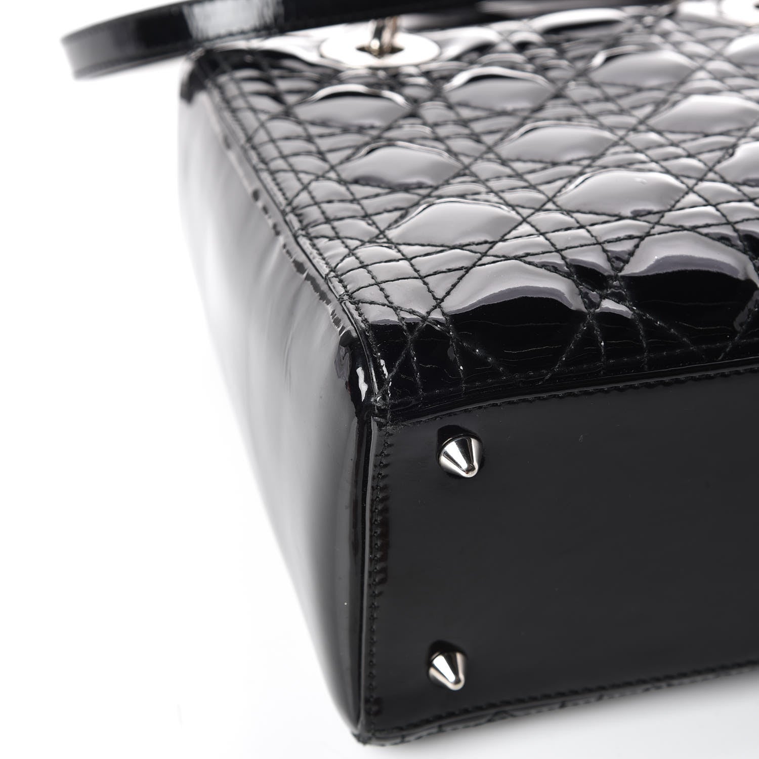 Christian Dior Patent Cannage Medium Lady Dior Black 13 of 13