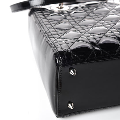 Christian Dior Patent Cannage Medium Lady Dior Black 13 of 13