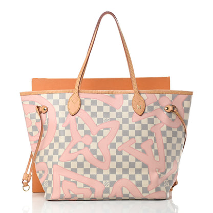 Louis Vuitton Damier Azur Tahitienne Neverfull MM 14 of 14