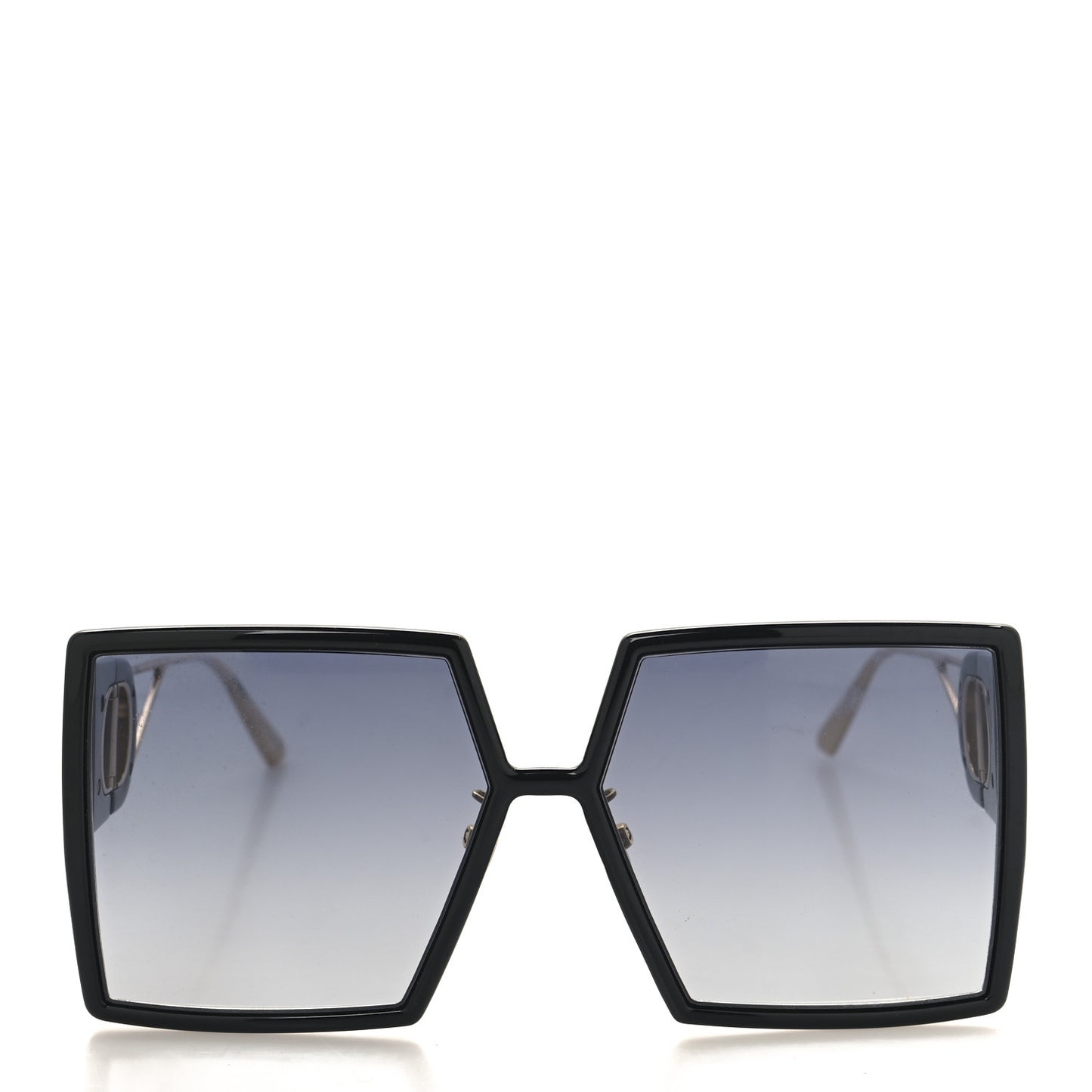 Acetate Square 30 Montaigne Sunglasses Black