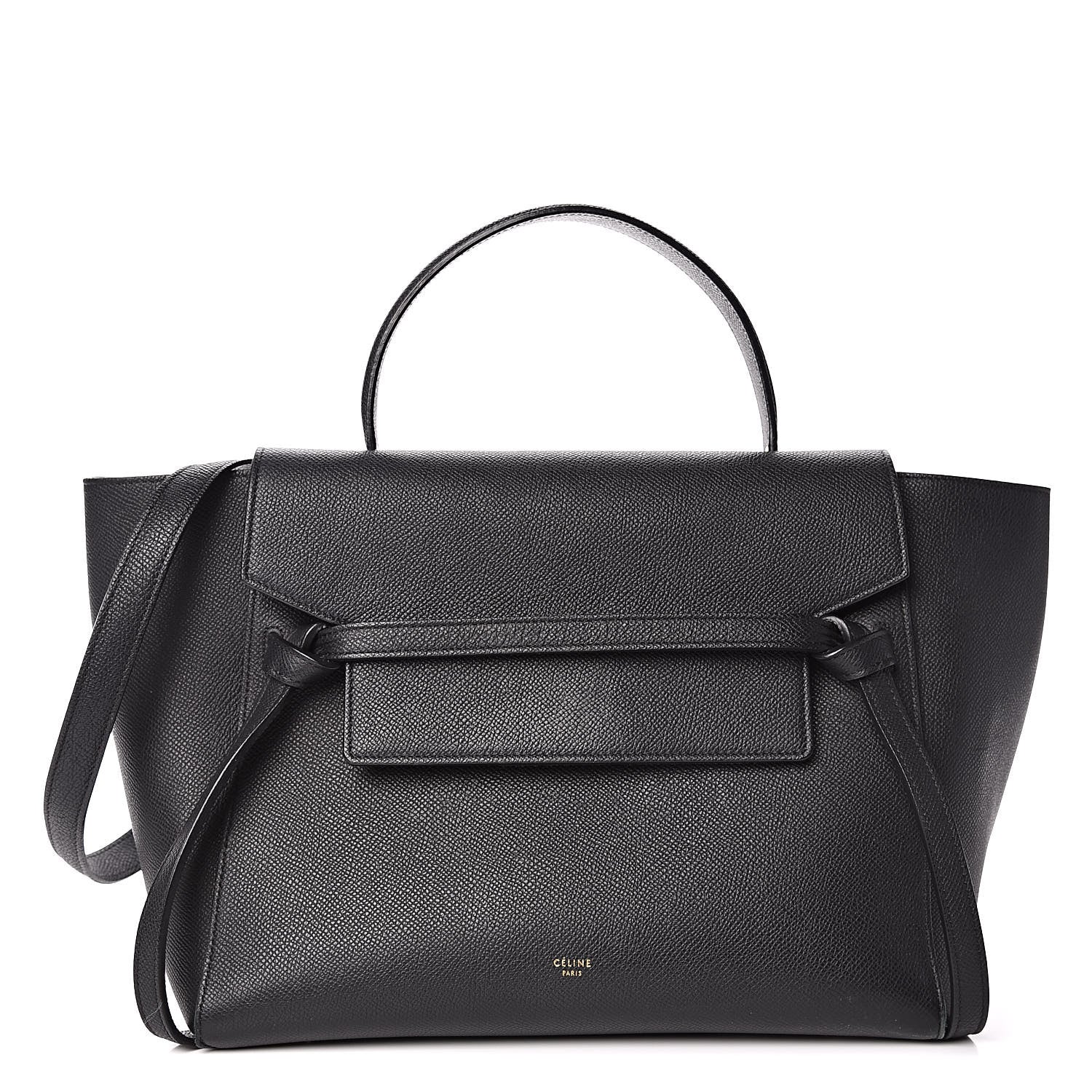 Celine Grained Calfskin Mini Belt Bag Black 1 of 18